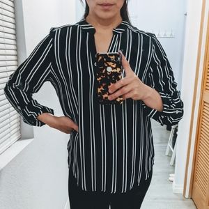 Striped Navy Blouse
